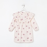 Платье детское KAFTAN "Dream" р.34 (122-128), бежевый Платье детское KAFTAN "Dream" р.34 (122-128), бежевый
