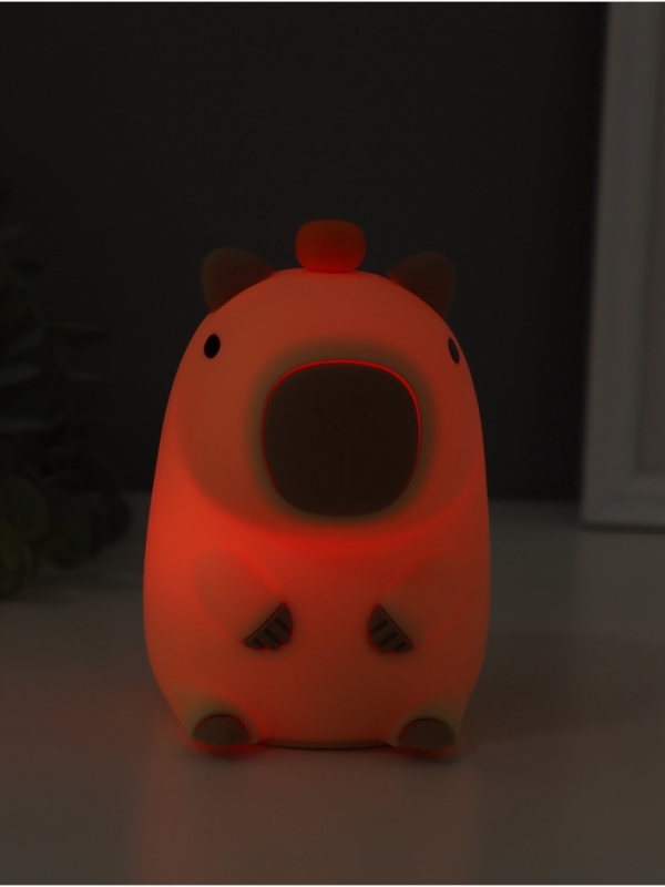 Ночник антистресс "Капибара" 2Вт LED RGB USB 9х9х13см