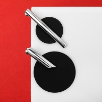 Серьги ассорти &laquo;Арт&raquo; линии, цвет чёрный в серебре