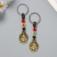 Брелок металл нэцке "Хотей в лотосе" 5 монет набор 2 шт h=7,5 см Брелок металл нэцке "Хотей в лотосе" 5 монет набор 2 шт h=7,5 см