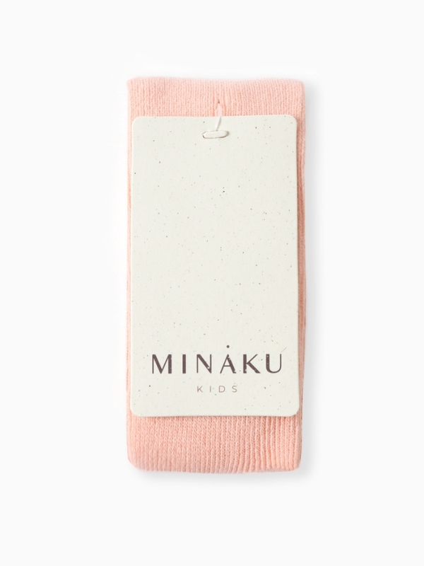 Колготки детские с лямками MINAKU, цв.персиковый, рост 74-80