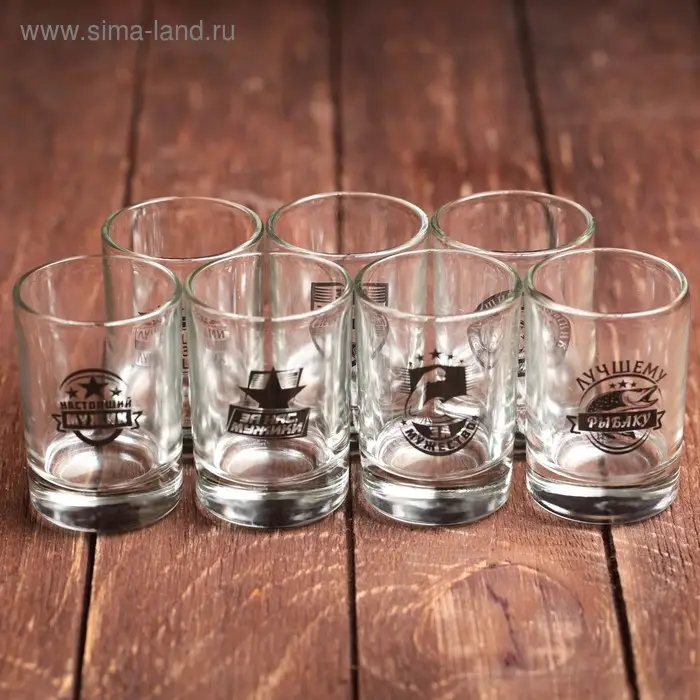 Стопки с нанесением, МИКС