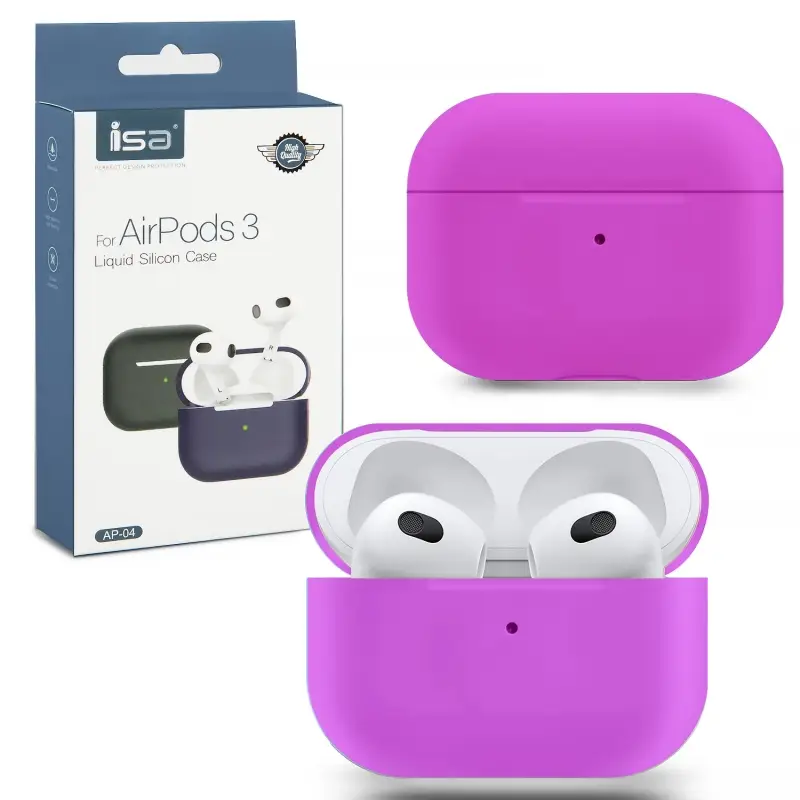Чехол Apods 3 Silicon Case ISA Purple