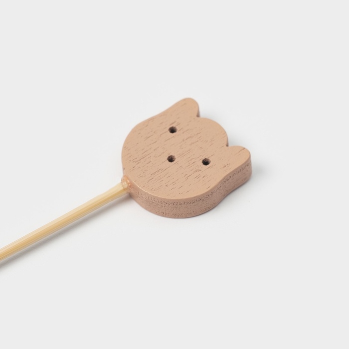 Шпажки Доляна &laquo;Котики&raquo;, 12 см, набор 25 шт, бамбук