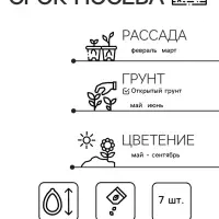 Семена Цветов Петуния "Ранняя крупноцветковая", F1, смесь сортов, пробирка, 7 шт