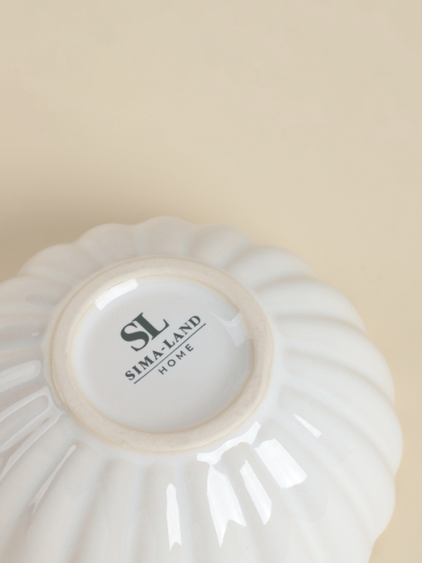 Набор салатников 2 шт SL Home "Нимфея" 580 мл, 13,3х5,5 см, цвет теплый белый