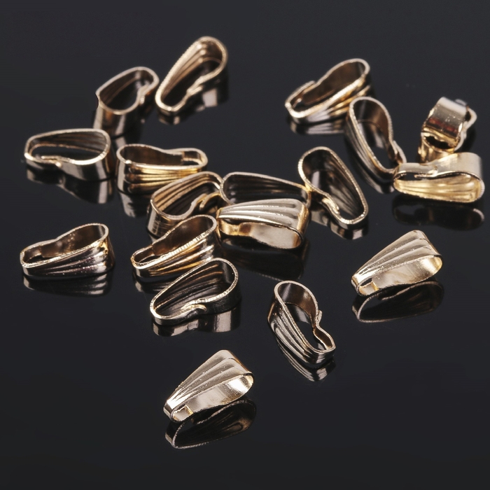 Держатель для кулонов (набор 20 шт.) 8×4 мм, цвет золото Держатель для кулонов (набор 20 шт.) 8×4 мм, цвет золото