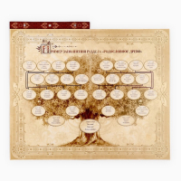 Родословная книга с рамкой под фото &laquo;Семейная летопись&raquo;, 50 листов, 21,5 х 23,7 см.