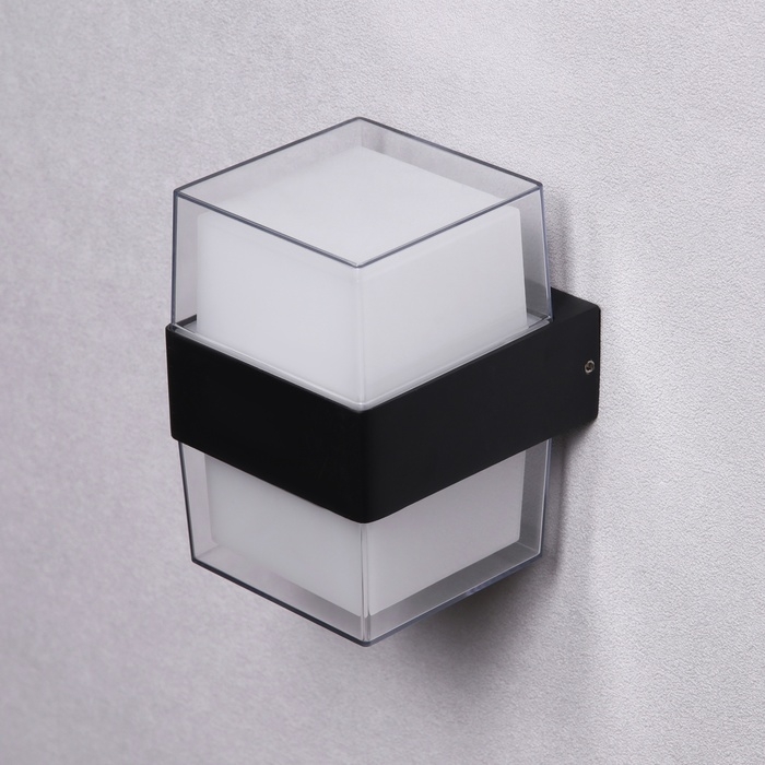 Светильник фасадный &laquo;Гранд двойной&raquo;, FSD-083, 10 Вт, 3000К, IP65, 220 В, металл, черный