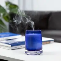 Ароматическая свеча Fragnola, пряная древесина и кардамон, темно-синяя