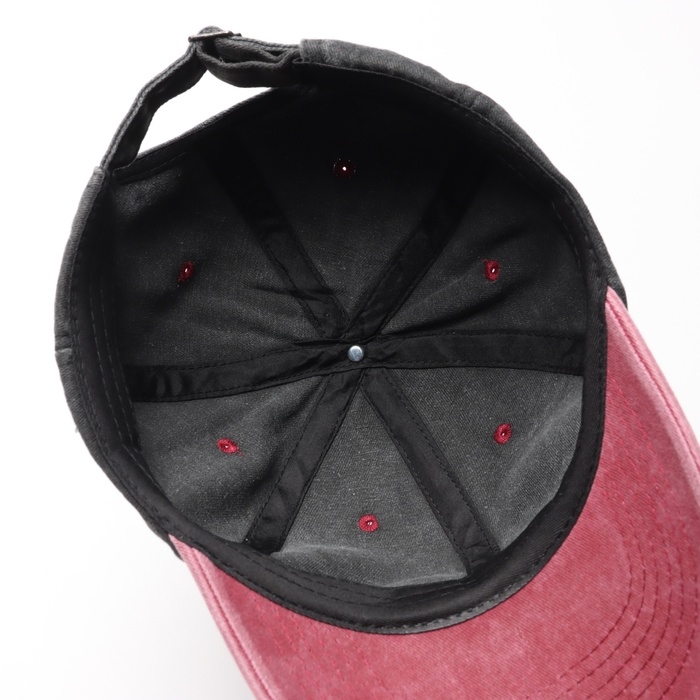 Кепка мужская MINAKU, цвет черный/малиновый, р-р 56-58 Кепка мужская MINAKU, цвет черный/малиновый, р-р 56-58