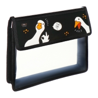 Папка для тетрадей А5 (230 х 190 х 50 мм), с клапаном на липучке, пластик/текстиль, Calligrata, "Гуси" Папка для тетрадей А5 (230 х 190 х 50 мм), с клапаном на липучке, пластик/текстиль, Calligrata, "Гуси"