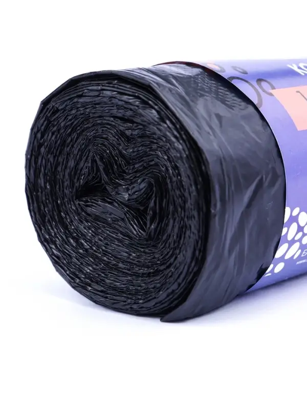 Мешки для мусора 180 л, ПВД, 20 мкм, 10 шт. в рулоне, чёрные