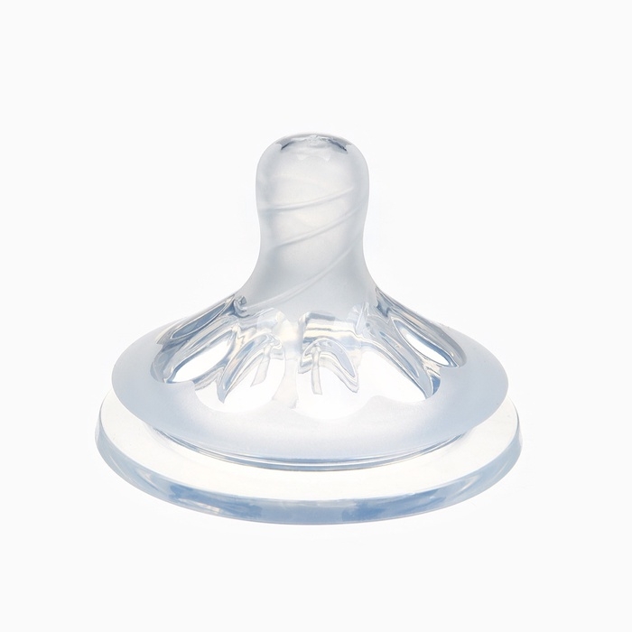 Соска на бутылочку M&B Natural, антиколиковая, от 6 мес.(Х), широкое горло &Oslash;50 мм., быстрый поток, для густого питания