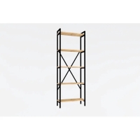 Стеллаж для склада, металл, напольный, 5 полок, 151&times;60&times;28 см, чёрный