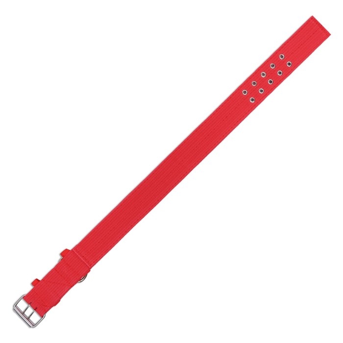 Ошейник четырехслойный светоотражающий с вертлюгом, 65 х 4 см, красный