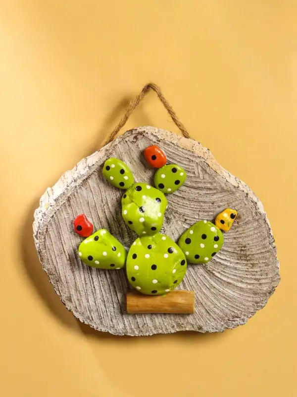 Панно &laquo;Кактус&raquo;, 17&times;18&times;5 см, дерево Албезия