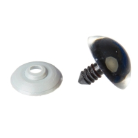 Глаза винтовые с заглушками, &laquo;Блёстки&raquo; набор 20 шт, размер 1 шт: 2,2 см, цвет коричневый