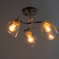 Люстра "Аиша" 3хЕ27 40Вт хром 50х50х27 см BayerLux Люстра "Аиша" 3хЕ27 40Вт хром 50х50х27 см BayerLux