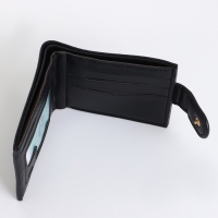 Портмоне мужское на кнопке, цвет чёрный Портмоне мужское на кнопке, цвет чёрный