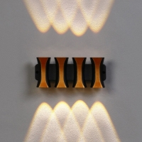 Светильник фасадный &laquo;Элегант&raquo;, FSD-041, 8 Вт, 3000К, 4 луча, IP65, 220 В, пластик, черный