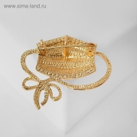 Брошь &laquo;Маска&raquo; медицинская, цвет белый в золоте