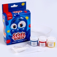 Химические опыты.Crazy Balls &laquo;Жёлтый, синий и красный шарики&raquo;