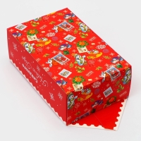 Новый год. Подарочная коробка - конфета новогодняя складная &laquo;Добра и веселья&raquo;, 18 х 28 х 10 см.