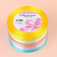 Набор атласных лент &laquo;Весенний&raquo;, 5 шт, размер 1 ленты: 10 мм &times; 23 &plusmn; 1 м