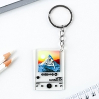 Брелок для ключей акриловый плеер &laquo;Горы по колено&raquo;, 3,5 х 10 см