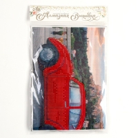 Алмазная мозаика с частичным заполнением на холсте &laquo;Машина&raquo;, 15 х 21 см