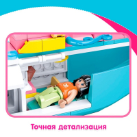 Конструктор &laquo;Розовая Мечта. Медицинский вертолет&raquo;, 163 детали