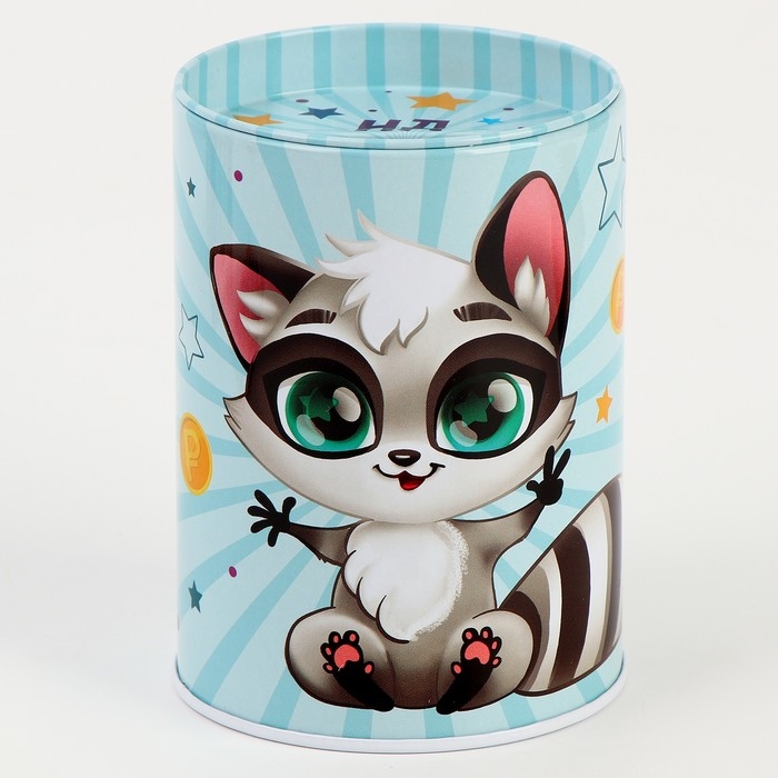 Копилка для декорирования стразами и фольгой &laquo;Спортивный енот&raquo;