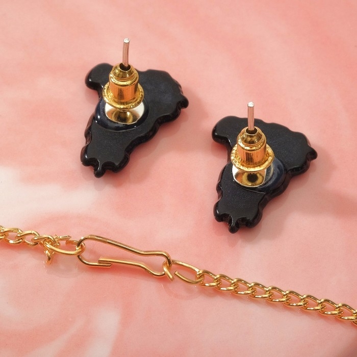 Набор детский &laquo;Выбражулька&raquo; 2 предмета: пусеты, кулон, единорог в очках, цветной