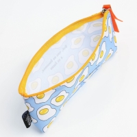 Пенал школьный текстильный &laquo;1 сентября: Все, что не делается&raquo; Яишница, 20 х 8 х 3 см