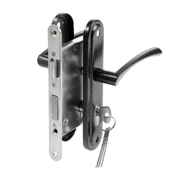 Замок врезной Замок врезной "СТАНДАРТ" ЗВ4-3.07С, с ручкой, цвет серебро