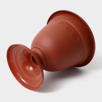 Кашпо уличное на ножке высокий &laquo;Колывань&raquo;, 8,1 л, цвет терракотовый