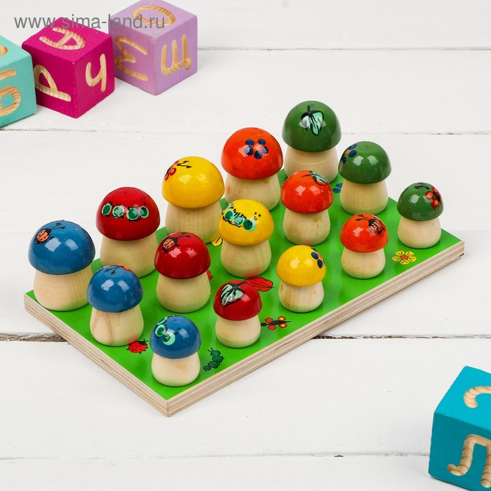 Счётный материал &laquo;Грибы на поляне&raquo;, 15 шт.