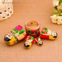 Матрёшка «Зоя», желтый платок, 5 кукольная, 12 см Матрёшка «Зоя», желтый платок, 5 кукольная, 12 см