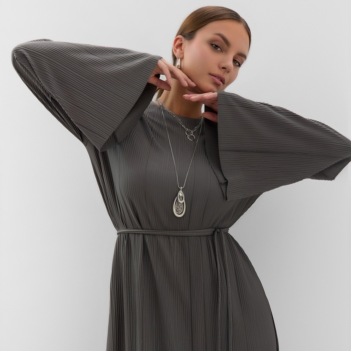 Платье женское MIST Classic collection, макси, р. 48-50, графит Платье женское MIST Classic collection, макси, р. 48-50, графит