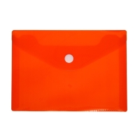 Набор из 5 штук, папка-конверт на кнопке, А6, 180 мкм, рифлёная, флуоресцентная, 5 цветов