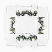 Коробка подарочная новогодняя складная &laquo;Зимний лес&raquo;, 31.2 х 25.6 х 16.1 см, Новый год