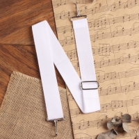 Ремень для маршевого барабана, ширина 3,8 см, длина 75-145 см, белый Ремень для маршевого барабана, ширина 3,8 см, длина 75-145 см, белый