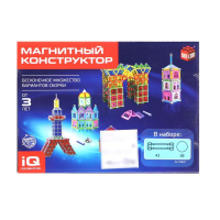 Конструктор магнитный &laquo;Необычные фигуры&raquo;, 80 деталей