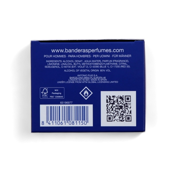 Туалетная вода мужская ANTONIO BANDERAS Blue Seduction, 100 мл Туалетная вода мужская ANTONIO BANDERAS Blue Seduction, 100 мл