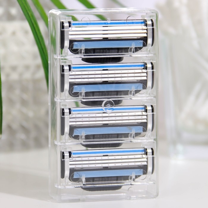 Сменные кассеты для бритья, 12 шт, совместимы с Gillette Mach3 Сменные кассеты для бритья, 12 шт, совместимы с Gillette Mach3