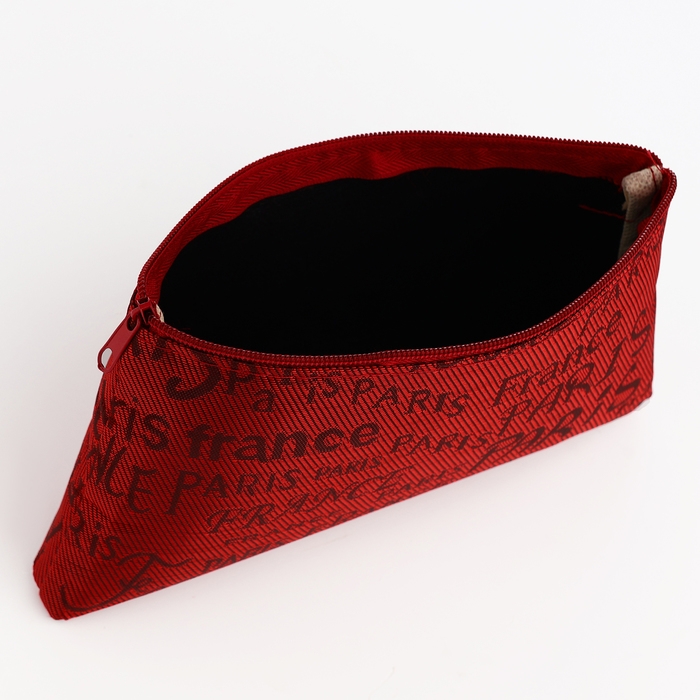 Набор косметичек 2 в 1 на молнии, цвет красный Набор косметичек 2 в 1 на молнии, цвет красный