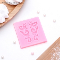 Молд Доляна &laquo;Лепнина&raquo;, силикон, 5&times;5,5 см, цвет розовый