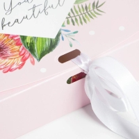 Коробка подарочная складная, упаковка, &laquo;Цветы&raquo;, 16.5 х 12.5 х 5 см, БЕЗ ЛЕНТЫ