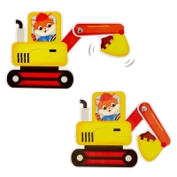 Пазлы подвижные «Машинки», 4 пазла, 8 деталей Пазлы подвижные «Машинки», 4 пазла, 8 деталей